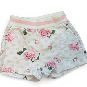 Monnalisa Floral Polka Dot Kids Shorts